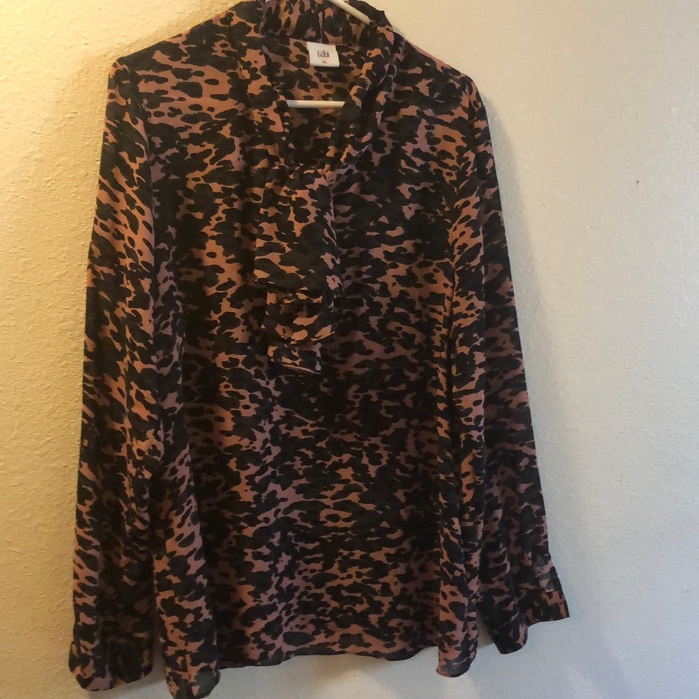 Tie neck blouse